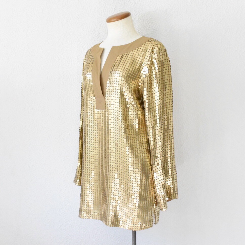 MICHAEL Michael Kors Gold Sequin Tunic